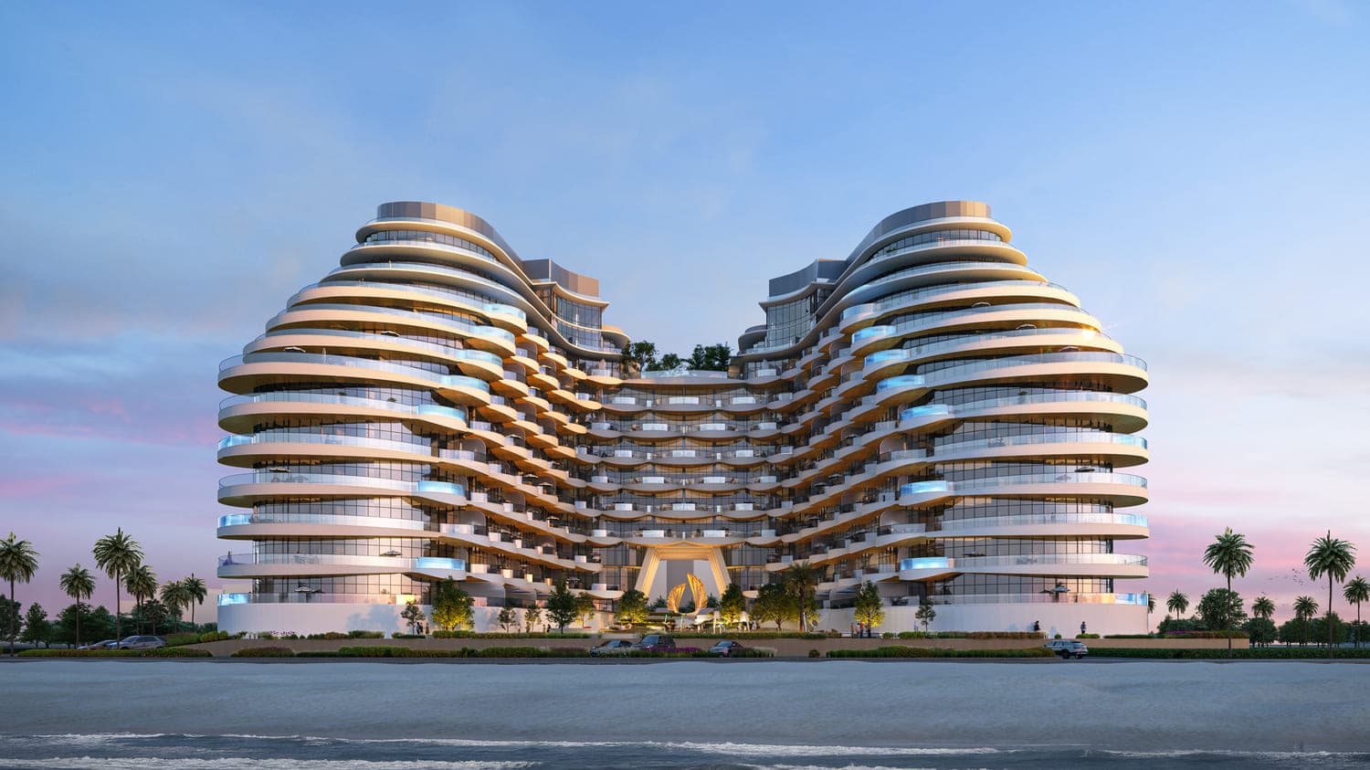 Aqua Arc at Al Marjan – render