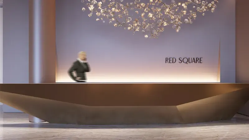 Red Square Tower – render