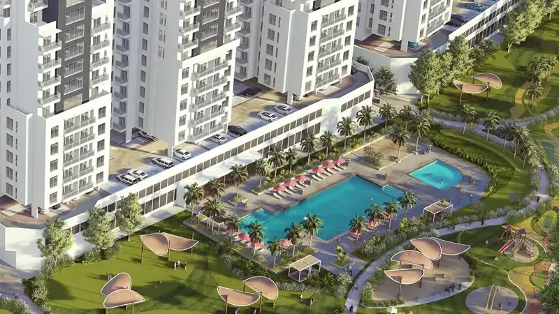 South Garden at Wasl Gate – render