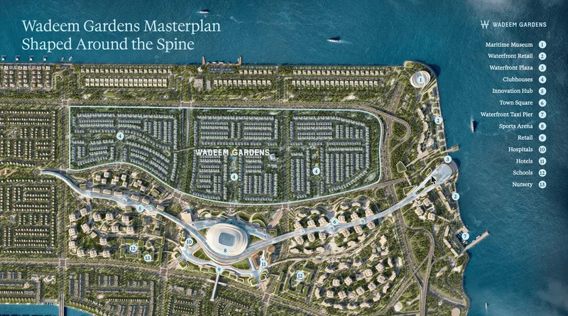 Wadeem Gardens by Modon master plan