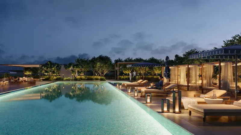 Palace Residences Creek Blue – render